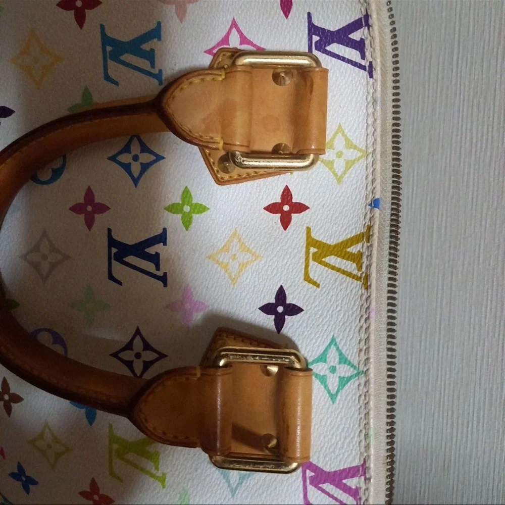 Louis Vuitton Alma White Murakami Bag, Rare Takashi Murakami Collaboration - Picture 5 of 12